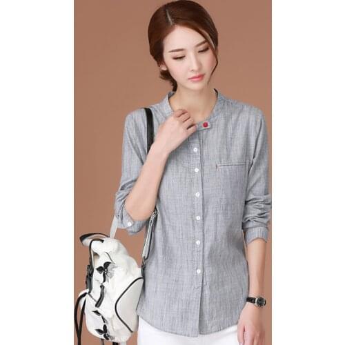 Женские хлопковые рубашки Shintimes China At AliExpress