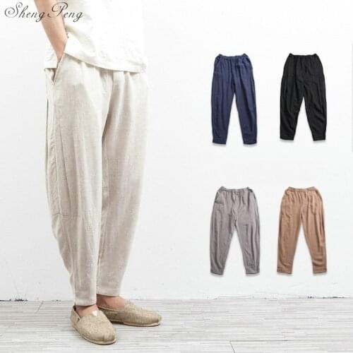 Chinese pants bruce lee pants kungfu pants chinese clothing store traditional chinese clothing for men linen pants Q013