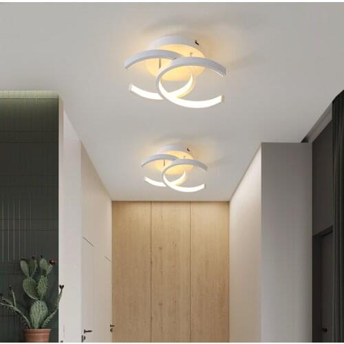 Modern Surface Mounted Ceiling Lamp Round Hallway Aisle Balcony Ligh Nordic Iron LED Ceiling Light Indoor Lighting 18W 110 220V