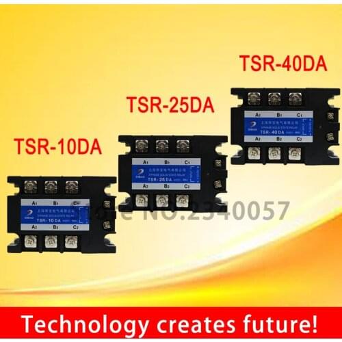 10A/25A/40A DC control AC three phase Solid state relay TSR-10DA /25DA /40DA 480V 3 phase