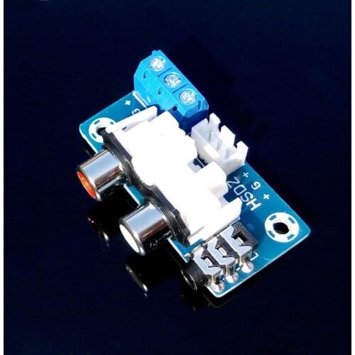 2 pcs Universal audio adapter plate 3.5 RCA Audio AV lotus pedestal modified chassis with switchable input