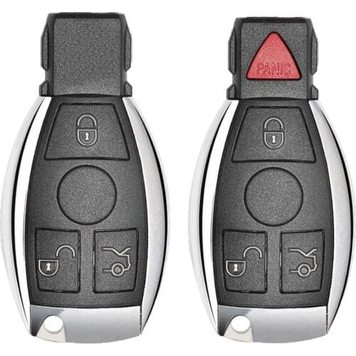 Xhorse VVDI BE Key Pro Improved Version For Mercedes Benz Smart Key Shell 3/4 Button with Logo