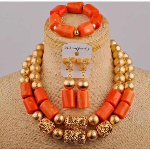 White Coral African Beads Jewelry Set Coral Necklace Jewelry Sets