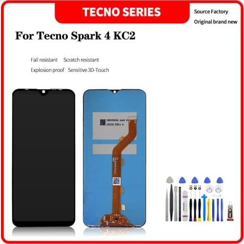 For infinix Tecno Spark 4 KC2 LCD Display Touch Screen Digitizer Assembly For Tecno Tecno Spark 4 KC2 lcd Replacement
