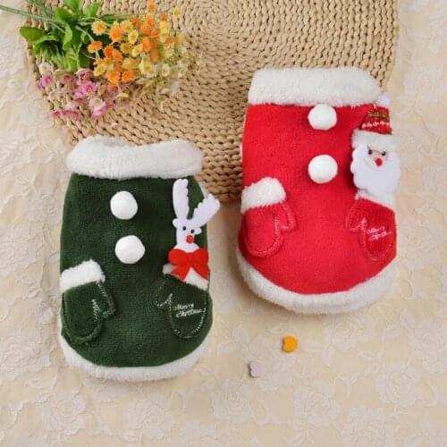 Winter Warm Pet Dog Coat Christmas Clothes Dog Clothes Autumn Winter Cat Clothes For Small Medium Dogs Puppy Winter Clothes