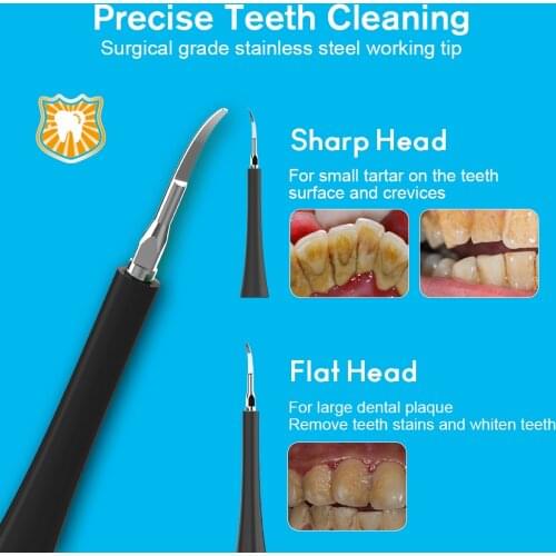 Oral Hygiene Dental Scaler Teeth Calculus Remover Electric Sonic Tooth Stains Tartar Tool USB Charging tooth Whitening
