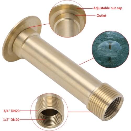 1/2" DN15 3/4" DN20 Brass Pond Hemispherical Fountain Nozzle Pond Spray Head GXMA