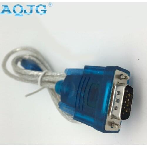1PC New USB 2.0 to RS232 COM Port Serial PDA 9 pin DB9 Cable Male to Male M/M Adapter for PC PDA GPS 80cm Computer cabels AQJG