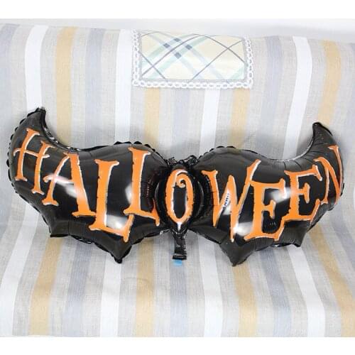10pcs/lot 125*50cm large Halloween bat balloons for children classic toys ballon happy Halloween party decoration globosLTM13