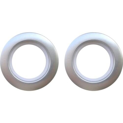 20PCS Low Noise Eyelet Ring for Curtain Tape Buckle Blinds Drapery Rod (Silver)