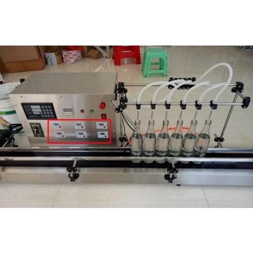 6 Heads Full Automatic Liquid Filling Machine 10-500ml STAINLESS