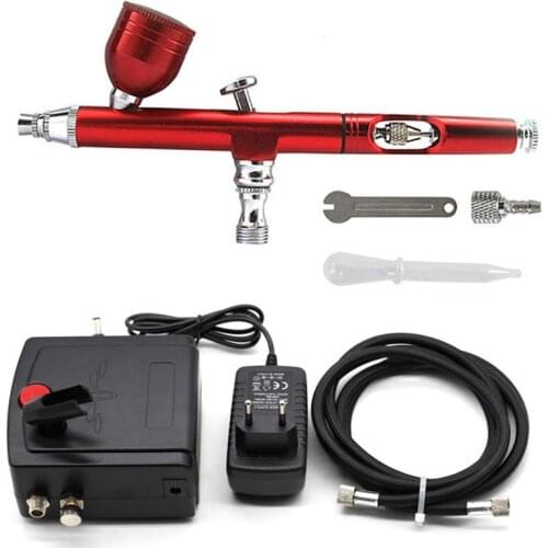 Tattoo Machine Without Automatic Shut Down Single/ Dual-Action 0.2/0.3MM Airbrush for Make Up Artist nail women Kids Girl