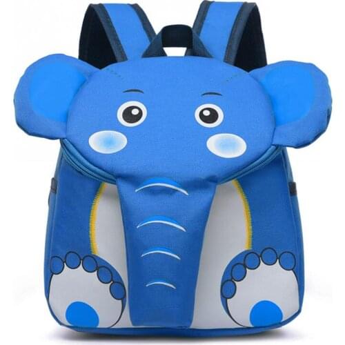 3D Cartoon Kid Backpack Cute Elephant Casual Travel Student Schoolbag Children Gift Boy Girl Kindergarten Animal School Daypack