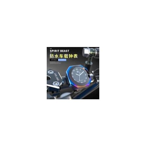 SPIRIT BEAST Motorcycle Instrument Handlebar Luminous Clock Watch Waterproof T6 Aluminium Alloy Moto Bike Cycling Racing Top