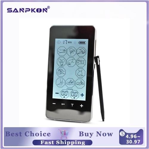 12 Mode Muscle Stimulator TENS Unit Electronic 2 Output EMS Pulse Acupuncture Massager Health Full Body Relax Therapy Fat Burner