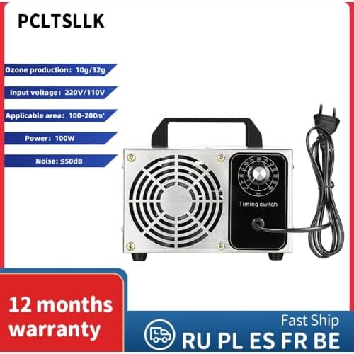 PCLTSLLK 32G 10G Ozone Generator 220V 110V Portable Household Cleaner Ozone Remove Formaldehyde Machine Ozone Fresh Air Cleaner
