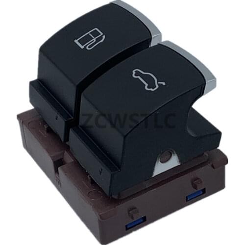 Chrome Gas Door Fuel Tank Switch Trunk Luggage Button For VW Volkswagen Passat B6 B7 CC JETTA EOS 2003- 35D959903