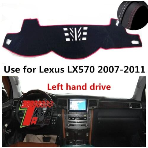 TAIJS Factory protective Leather Car Dashboard Cover For Lexus LX570 2007 2008 2009 2010 2011 Left hand drive
