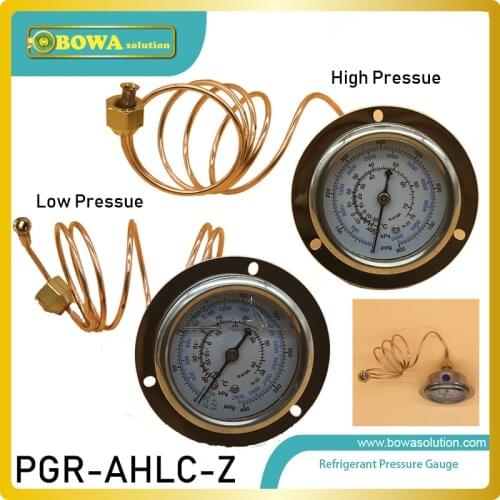 1 pair of R410a and R32 oil filled pressure gauges with 1m length connection sets is easy to install and access refrigerant unit