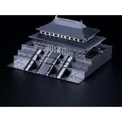 Microworld 3D Metal Puzzle Forbidden City DIY Model Chinese Historical Architecture Jigsaw Model Kit Adult Hobby Collection Toys