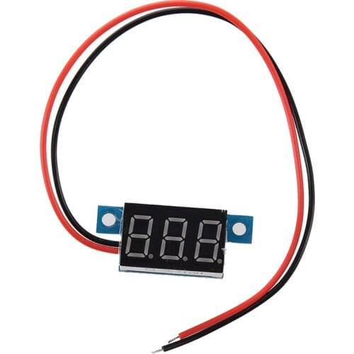 Mini Red LED Digital Voltmeter Volt Meter Panel 3.3-30V CNIM Hot