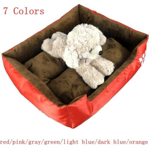 Multi-Color Soft PP Cotton Pet Dog Bed Winter Warm Padded Puppy Cat Sofa Bed Cushion Waterproof Cat Dog Pet Mat House Beds