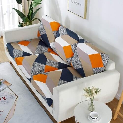 Printed stretch couch covers for sofas Anti-dirty sofa seat cover Corner sofa set Backrest cover for living room 1/2/3/4 seat
