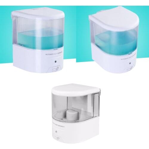 Wall Mounted Automatic Liquid Soap Dispenser, Large Capacity 600ml/20oz, ABS