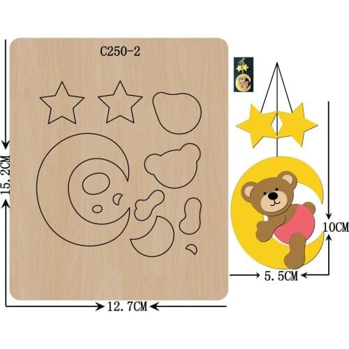 New Bear Wooden die Scrapbooking C-250-2 Cutting Dies