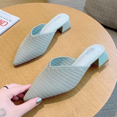 2020 Singles Shoes Solid Color Pointed Toe Straps Spring Explosion Womens Simple Lightweight Daily Womens Casual Shoes U30-21