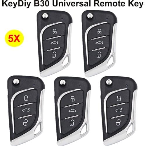Okeytech 5PCS/LOT 3 Button Universal KD Key Auto Car Remote Control Key B30 Keydiy For Keydiy KD900 URG200 KD-X2 Key Programmer