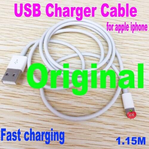 Original 100cm Length USB Cable For Apple iPhone X 5 5S 5C SE 6 6S 7 8 Plus 11 XR XS Max Fast Charging Data Sync Line Charger