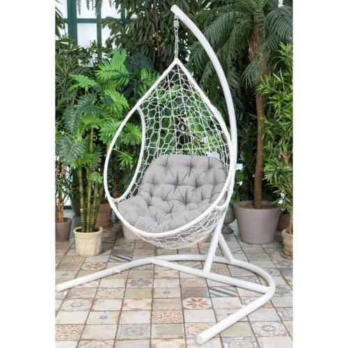 Egg Chair Outdoor Indoor Wicker Tear Drop Hanging Chair with Stand