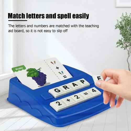 Matching Letter Game Spelling Reading English Alphabet Math Letters Card Match Game Children Pre-school Learning Language Toys