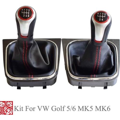 Nice Feeling For VW Volkswagen Golf 5/6 MK5/6 Scirocco octavia(2006) 5/6 Speed Anti-dust Gear Shift Shifter Knob Lever Pen ball