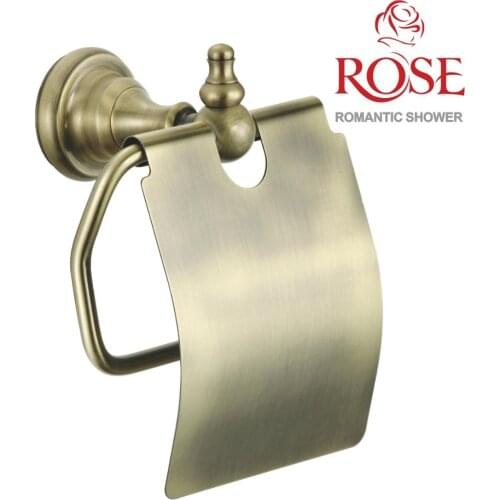 ROSE toilet paper holder brass bracket for toilet paper, brass bracket for paper toilet,wall bracket for toilet paper,brass toilet bracket RG1105Q