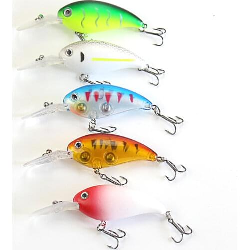 1 piezas 14g 10 cm Crankbait Pesca Wobblers cebo duro bajo Spinner Señuelos de Pesca, 17 colores, de Pesca DP04