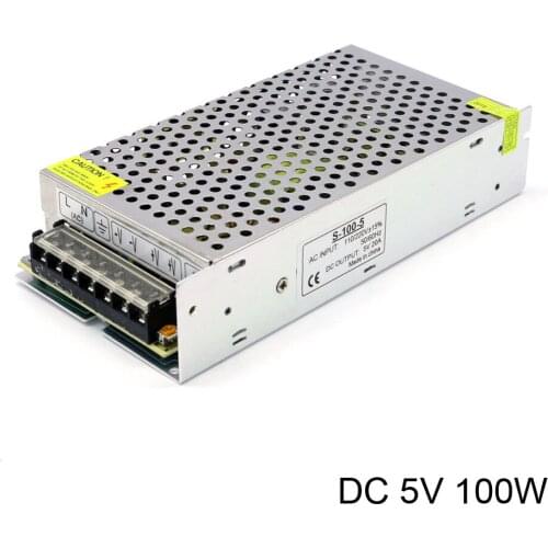 Mesh 100W Led Power Supply for Led Display AC to DC Transformer Power Supply 5V 20A 100W with CE