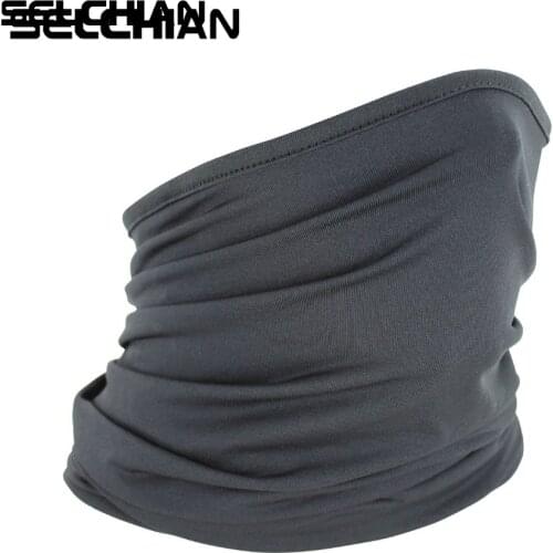 Scarves Magic Mask Headband Elastic Breathable Neck Gaiter Tube Scarf Half Face Cover Tactical Bicycle Hiking Bandana Men Women