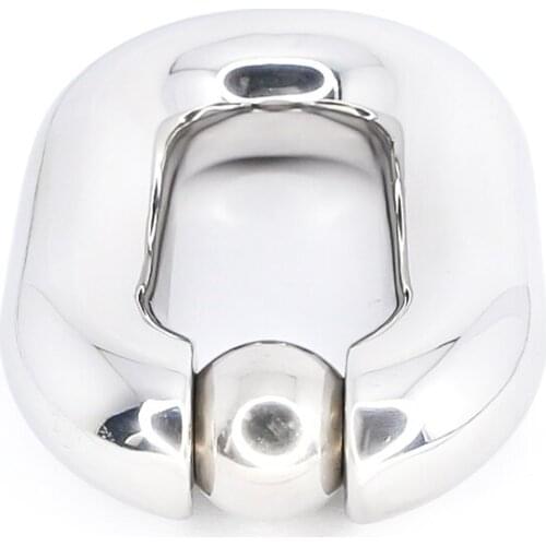 Male Heavy Duty BDSM Stainless Steel Ball Scrotum Stretcher Metal Penis Bondage Cock Ring Delay Ejaculation Male New Sex Toy Men