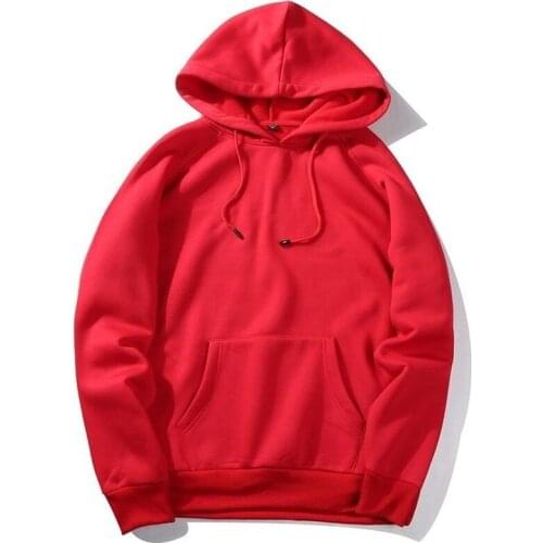 Warm Fleece Hoodies Men Sweatshirts 2020 New Spring Autumn Solid White Color Hip Hop Streetwear Hoody Mans Clothing