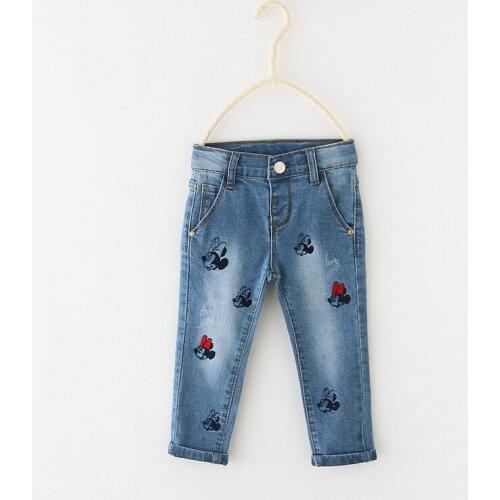 Spring Girls Jeans Baby Kids Jeans for Children Boys Girls Leggings Denim Pants Toddler Pants Girls Kids Pants for Boy Girl 0-3Y
