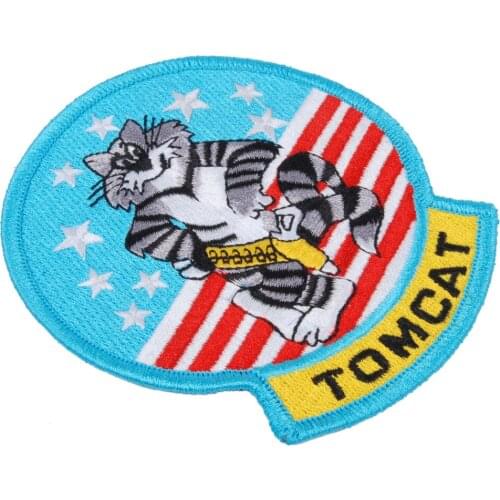 US UNITED STATES MILITARY TOMCAT EMBROIDERED PATCH