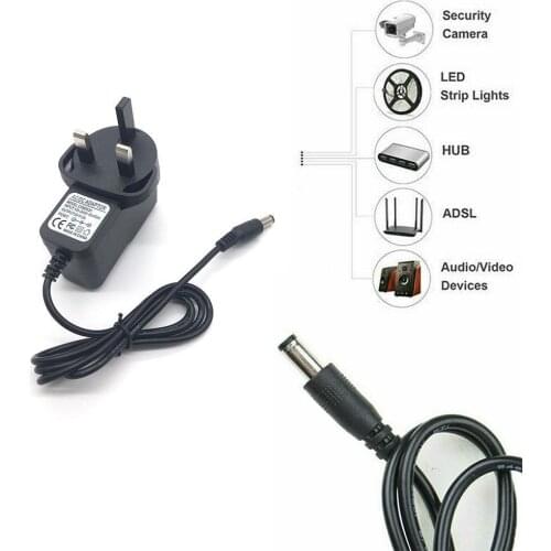5V Volt 2A Main Power Supply Charger Adapter AC To Port Universal 3 or Auto Charger Plug Black Adapter DC 5 Volt UK Pin HDM X1U3