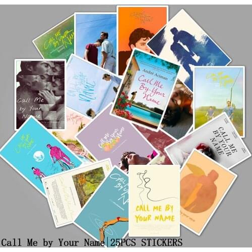 10/25PCS Call Me By Your Name Tv Show Cute Cartoon Funny Toy Sticker Adult Children Bicycle Car Homosexual Laptop Water Movie