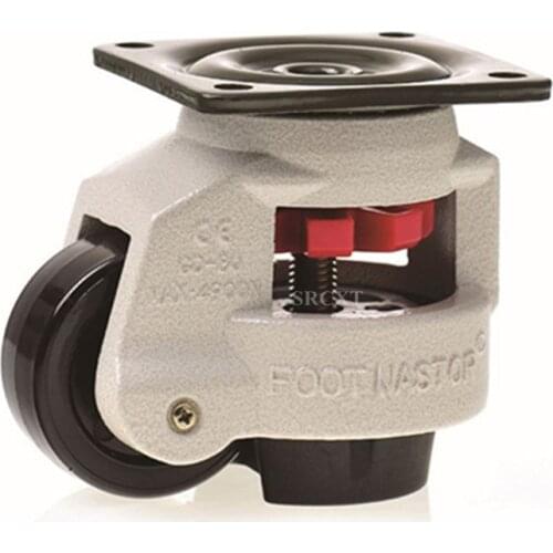 2pcs Leveling Adjusted Caster Nylon Wheel Industrial Caster for Heavy Duty Machine Big Equipment Adjustable Wheel