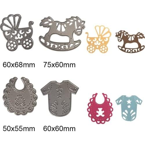 4pcs/set Baby Set Metal Steel Cutting Dies Stencil Creative DIY Scrapbook Album Embossing Paper Craft Die Cut Cutting Dies