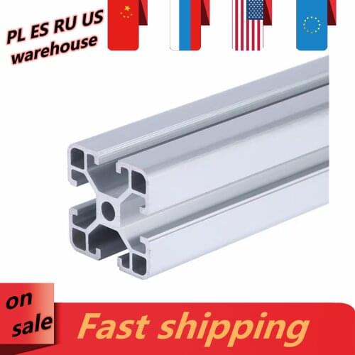 4040 Aluminum Extrusion Profile Length 100mm-550mm European Standard Anodized For CNC 3D Printer Parts