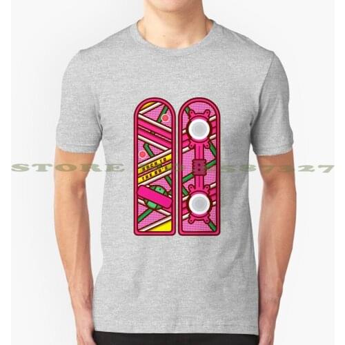 Back To The 80S Cool Design Trendy T-Shirt Tee 80S Retro Back To The Future Hoverboard Skateboard Cult Film Neon