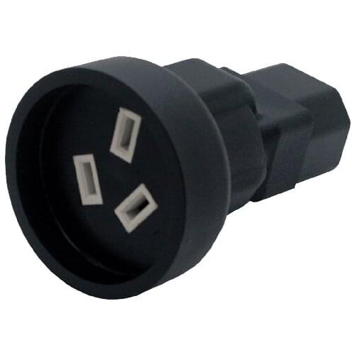 IEC 320 C14 to SAA Australia 3 pin female Power adapter for PDU UPS AC PLUG CONVERTER